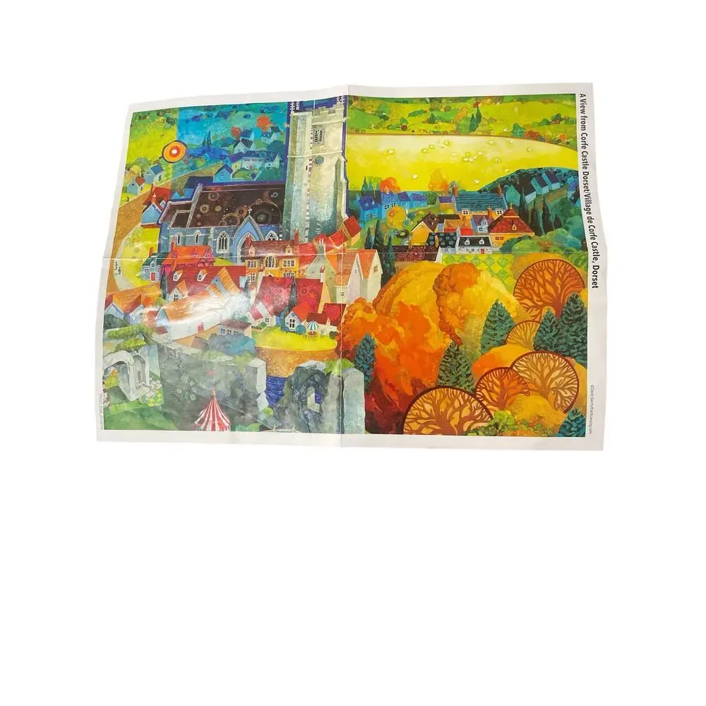 Big Ben Luxe Jigsaw 1000 Pc Puzzle A View From Corte Castle‎ Dorset.